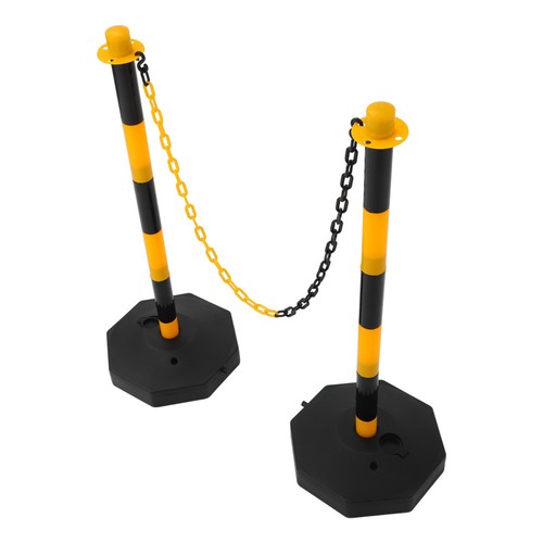 Traffic post with barriers - traffic,