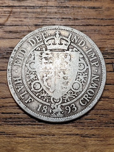 1893 victorian half crown - victorian,