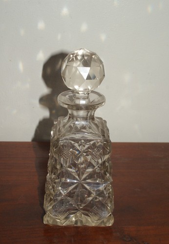 Antique edwardian cut glass - cut,