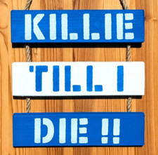 Kilmarnock FC Inspired Wall Hanging - Killie Till I Die
