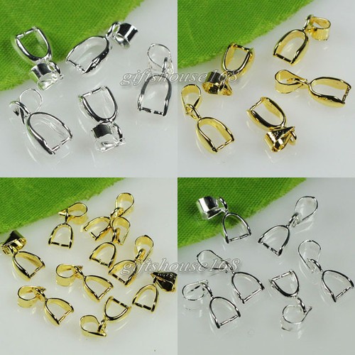 100pcs silver gold plated - silver/gold,