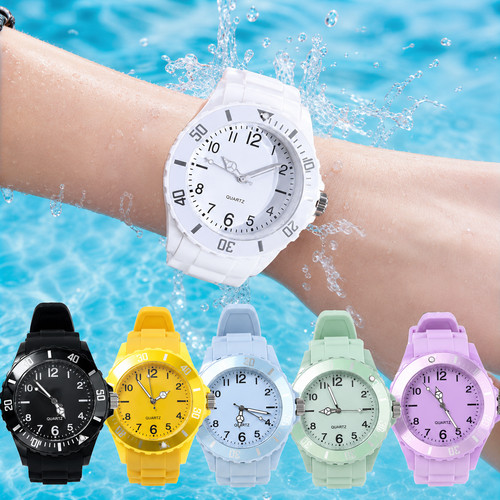 Silicone lady quartz watch - silicone,
