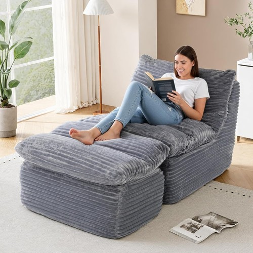 Colamy bean bag chair - bean, with