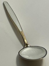 Antique Art Nouveau 'David Andersen' Norwegian solid silver/enamel spoon 8.89g