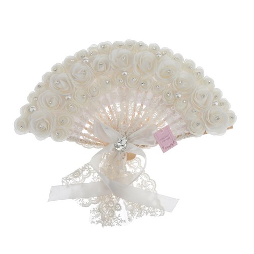 Wedding handheld fan - handheld, bride