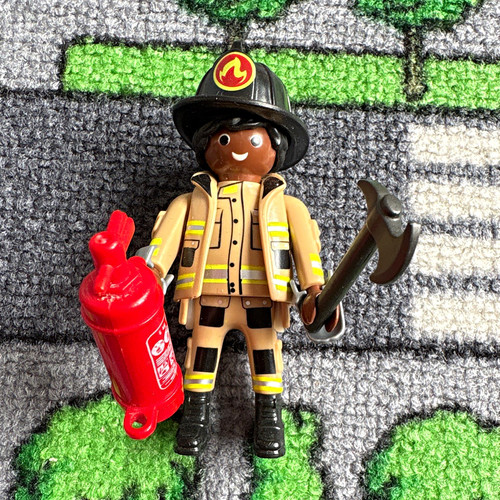 Playmobil firefighter figure - firefighter,