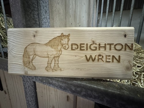 Horse name plate - horse,