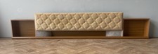 Vintage Retro Padded Headboard With Lights For A King Size Bed FREE DELIVERY