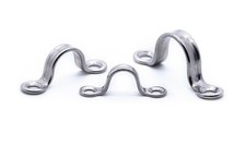 Stainless steel saddle clip sheet wire eye strap 316 A4 marine grade hook loop