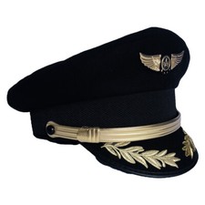 Custom Upscale Pilot Cap Uniform Hat Airline Captain Hat Military Hat