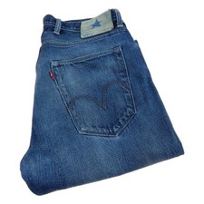 Levi Blue Star Jeans Regular Straight Waist 32 Leg 32 W32 L32 Button Fly (Q6851)