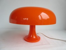 Super Retro Artemide Nessino Orange Plastic 4 Bulb Table Lamp 2012 - Ex Cond.