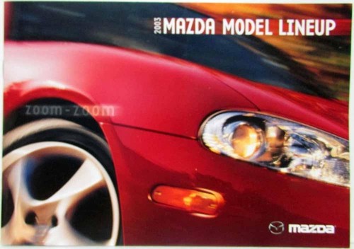 2003 mazda model lineup sales - mazda,