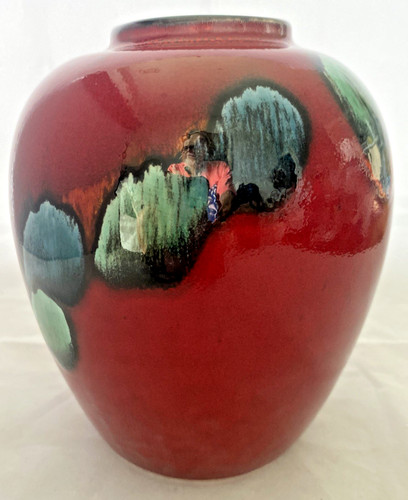 Poole pottery volcano vase - pottery,