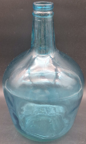 Antique demijohn aqua - antique,
