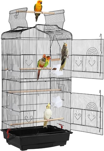 Spacious black birdcage - spacious,