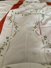BURANO  linen Tablecloth + 8 Serviettes 