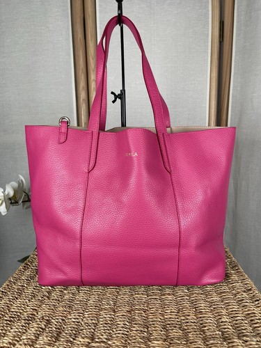 Furla pink leather lightweight - furla,