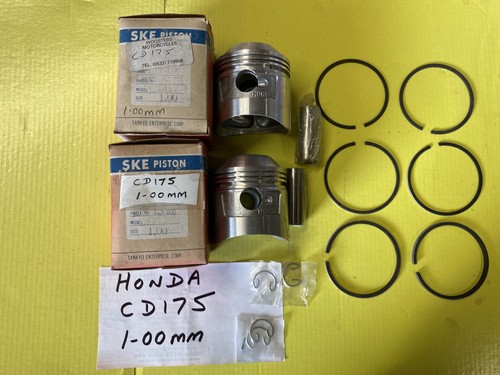 Honda cd175 piston kits - cd175,