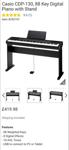 Casio piano keyboard - casio,