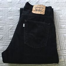 CLASSIC LEVI STRAUSS CORDUROY JEANS 752 LEVI’S CORD BLACK TROUSERS W31-32 L32
