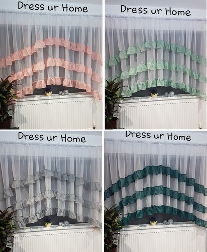 Ready made flounce net - flounce,