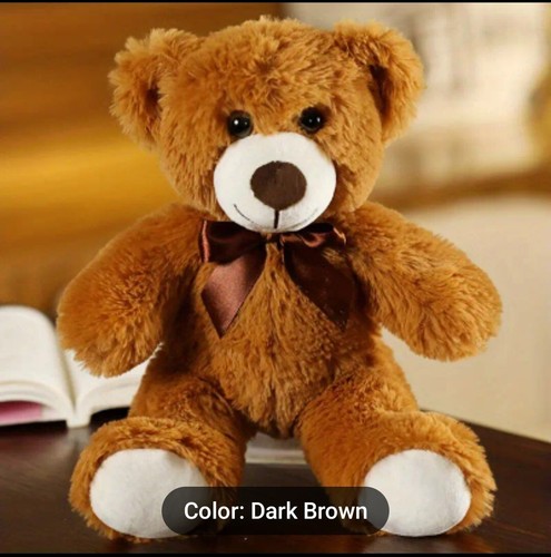 Cuddly plush brown teddy - plush,
