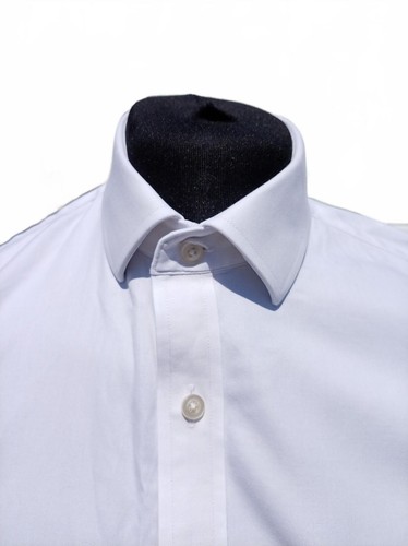 Lewin white double - t.m., double‑cuff