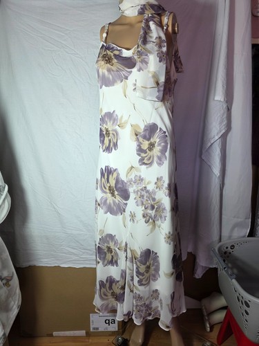 Bhs lilac floral maxi dress - lilac,