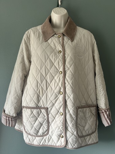 Joules cream beige quilted - beige,