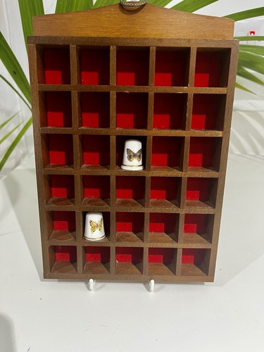 Vintage wooden thimble - vintage,
