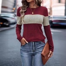 UK Ladies Striped Pullover