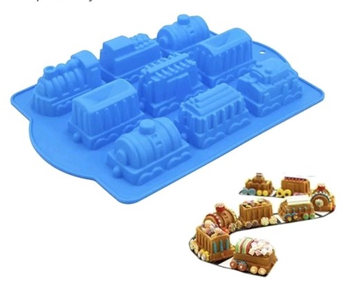 Silicon train cake mould - silicon, mould-