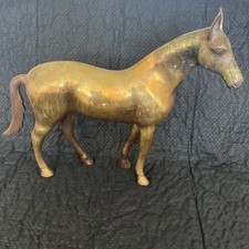 Vintage Solid Brass Horse