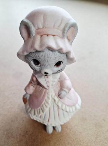 Mouse figurine ceramic - mouse,