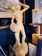 Native American Centrepiece Carving Ideal for Buffet Table Chocolate Tallow