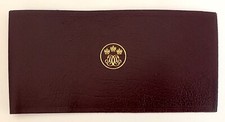 Vintage Coutts Bank Leather Cheque Book Cover Holder Wallet OLD/NEW STOCK