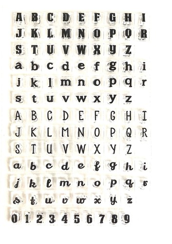 Alphabet stamps fonts and - stamps,