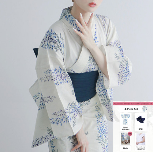 Yukata summer kimono separated - summer,