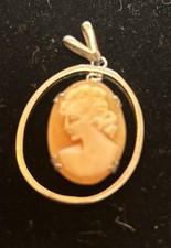 Cameo Pendant In Silver