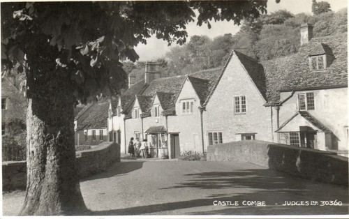 Antique postcard castle - antique, combe