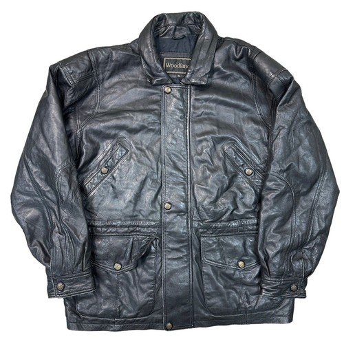 Woodlands real leather jacket - leather,