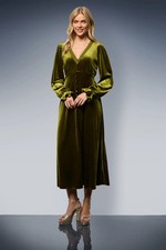 Oasis Olive Midi Dress Womens