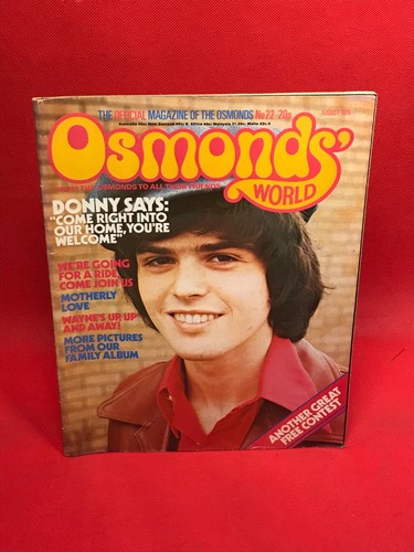 The osmonds world magazine - osmonds,