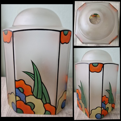Frosted glass octagonal - glass, lamp