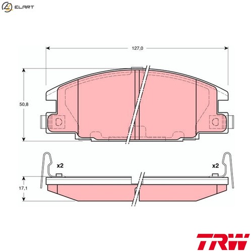 Brake pad set - brake,