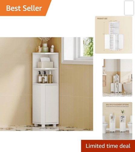 Tall bathroom corner cabinet - tall,