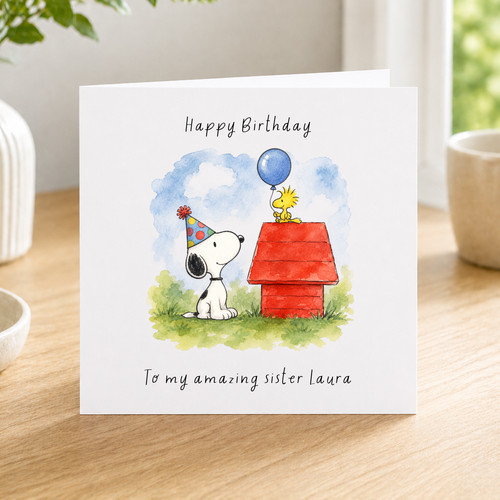 Personalised snoopy birthday - personalised,