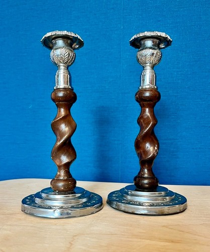 Pair vintage barley - barley, twist