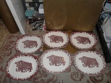 set of 6x vintage english